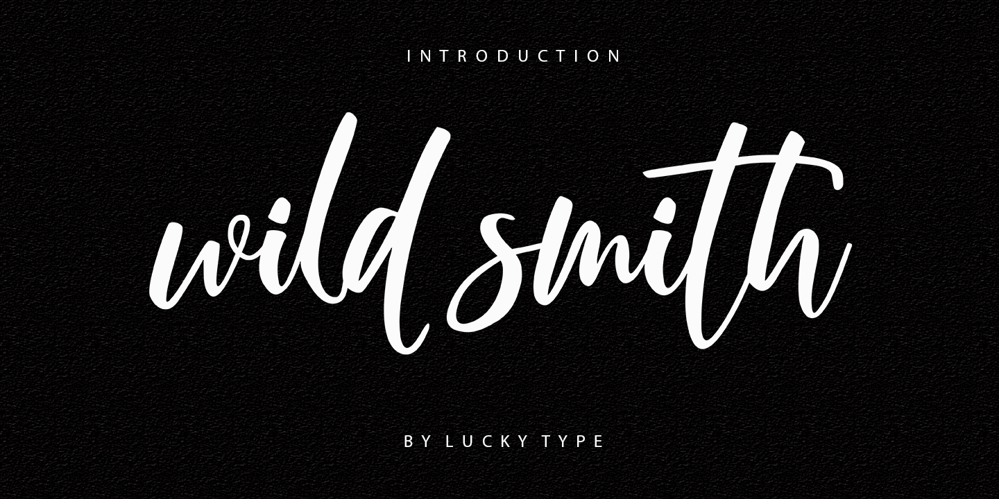 Шрифт Wild Smith